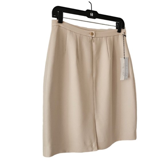 Petite Sophisticate Vintage Pencil Suit Skirt | NWT | 10P | Bone/Cream - Picture 5 of 16